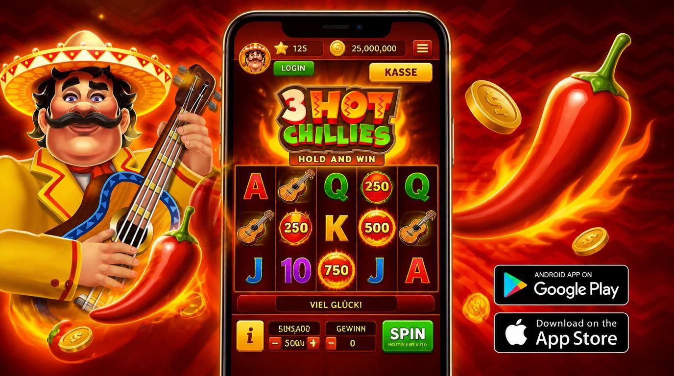 Smartphone mit Casino-Interface: Login, Kasse und Spin im Fokus